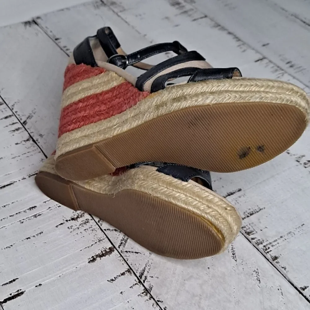 Audrey Brooke Kerry Braided Wedges 6M